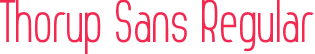 Thorup Sans Regular